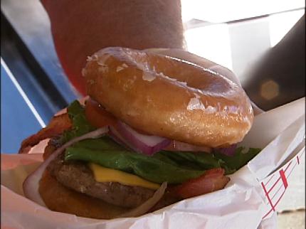 KrispyKreme burger at the fair The latest favorite Fair food