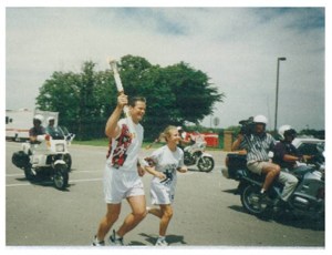 Tom and Olympic Torch from Atlanta Games1
